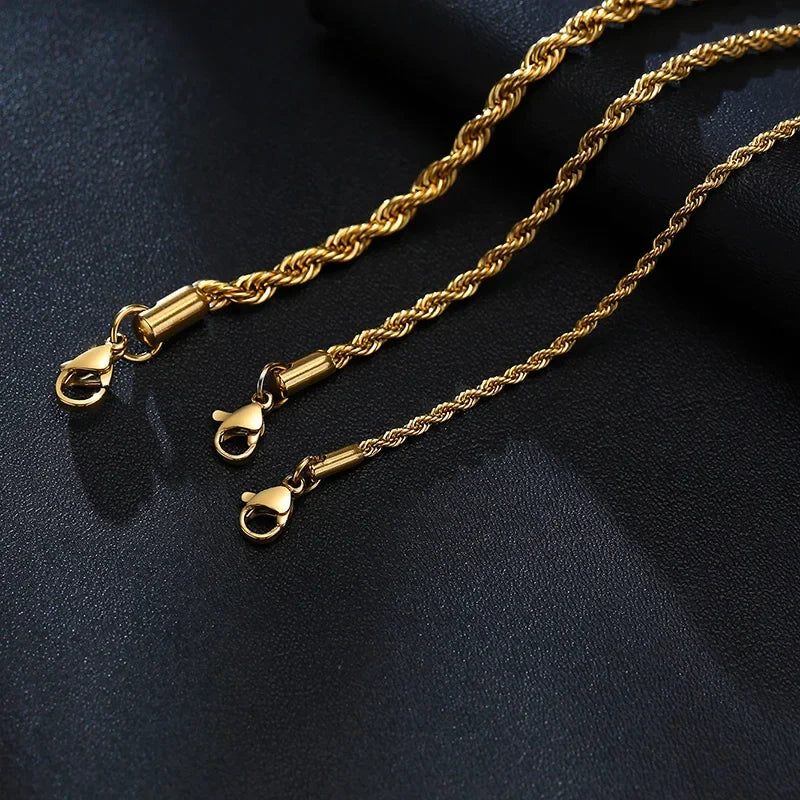 Steel Stainless Rope Chain Bracelet Twisted Singapore