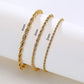 Steel Stainless Rope Chain Bracelet Twisted Singapore