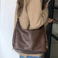 Plush Multi-Use Womens Hobo Bag - Slouchy, Faux Leather