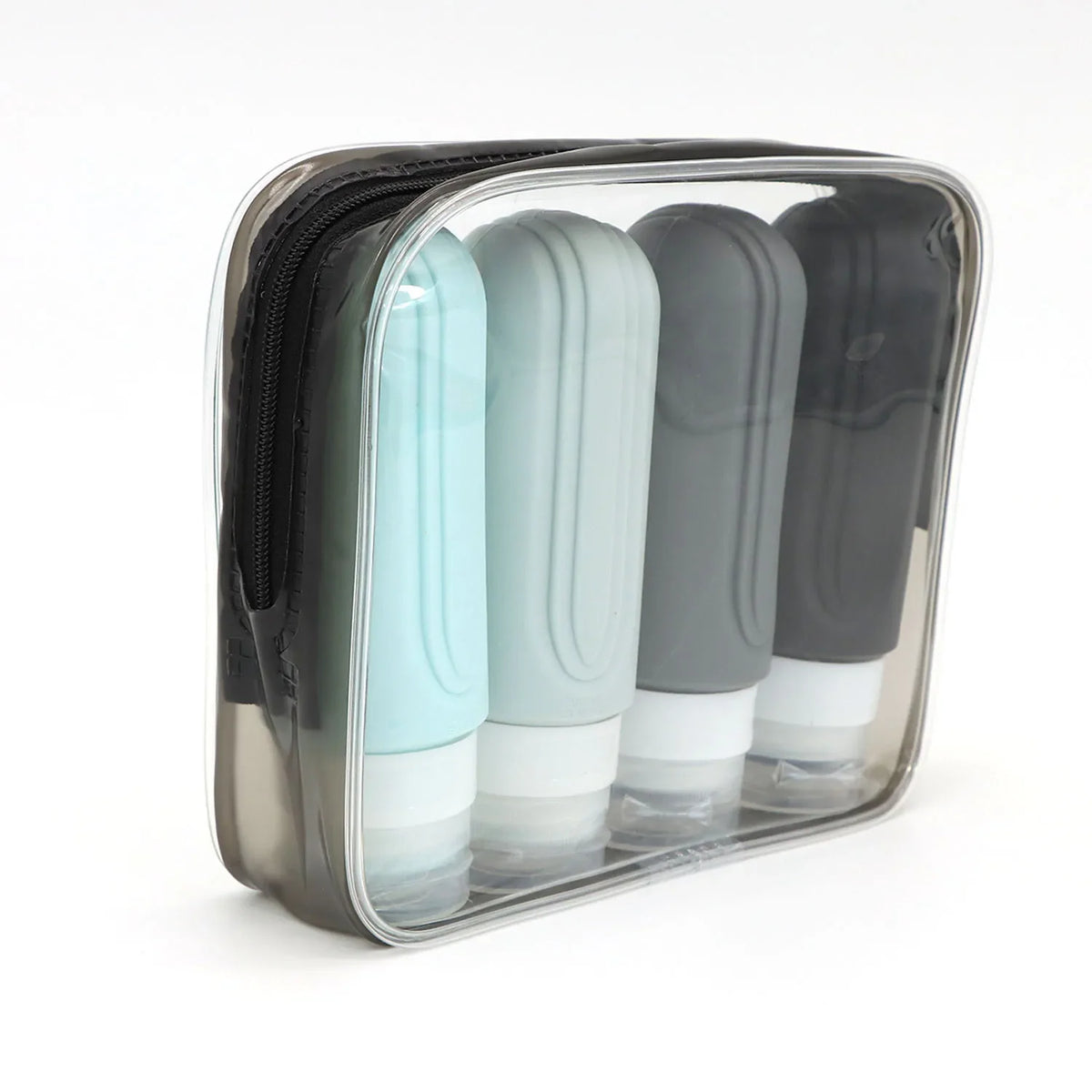 Silicone Travel Bottles Kit Leakproof Refillable Squeeze Containers For Shampoo Conditioner Lotion 90ml