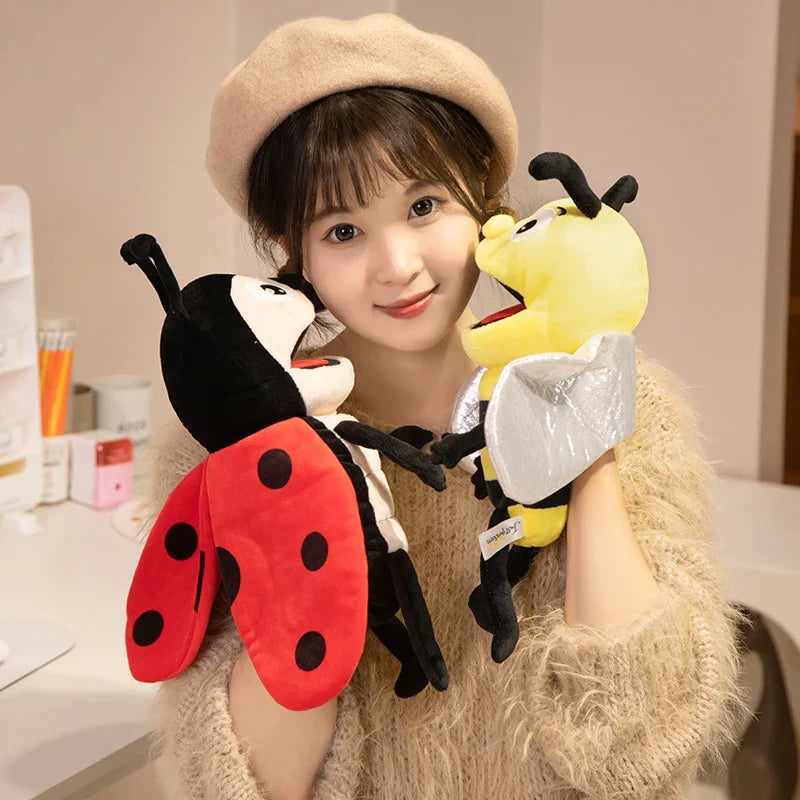 Finger Puppets Insect Plush Hand Puppet Kit Kids Educational Cotton Plush Bug Characters Back To School 2025 Gift