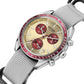 Quartz Chronograph Watch Blue Nylon Strap Water-Resistant