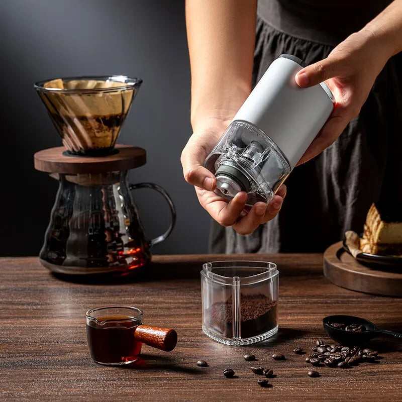 Coffee Grinder USB C Battery-Powered Travel-Friendly Motor-Driven Grinder Ceramic Core, Fall 2025 Fresh Household Espresso