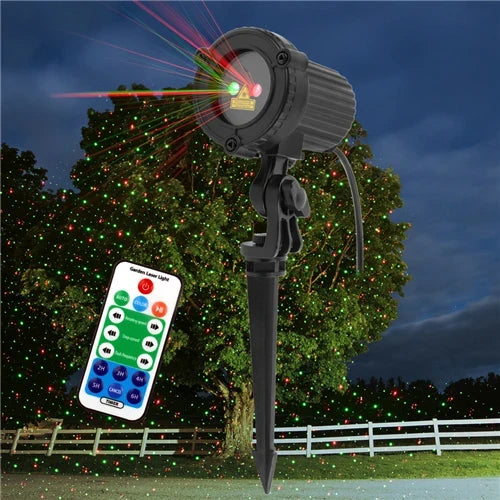 Christmas Laser Light Projector Water-Resistant Outdoor Garden