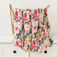 Muslin Bamboo Swaddle Blanket 120x120 Cm Floral Newborn Bedding Fall 2025 Breathable Eco Friendly Baby Gift