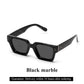 Sunglasses Black Retro Square Shades Deluxe Fashion Eyewear Fall 2026 Trend Gift Idea