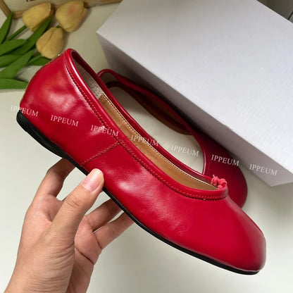 Light Womens Split Toe Ballet Flats - Mary Jane, PU