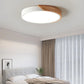 Japandi Led Ceiling Light Scandinavian Wood Contemporary Plush Glow Diffuser