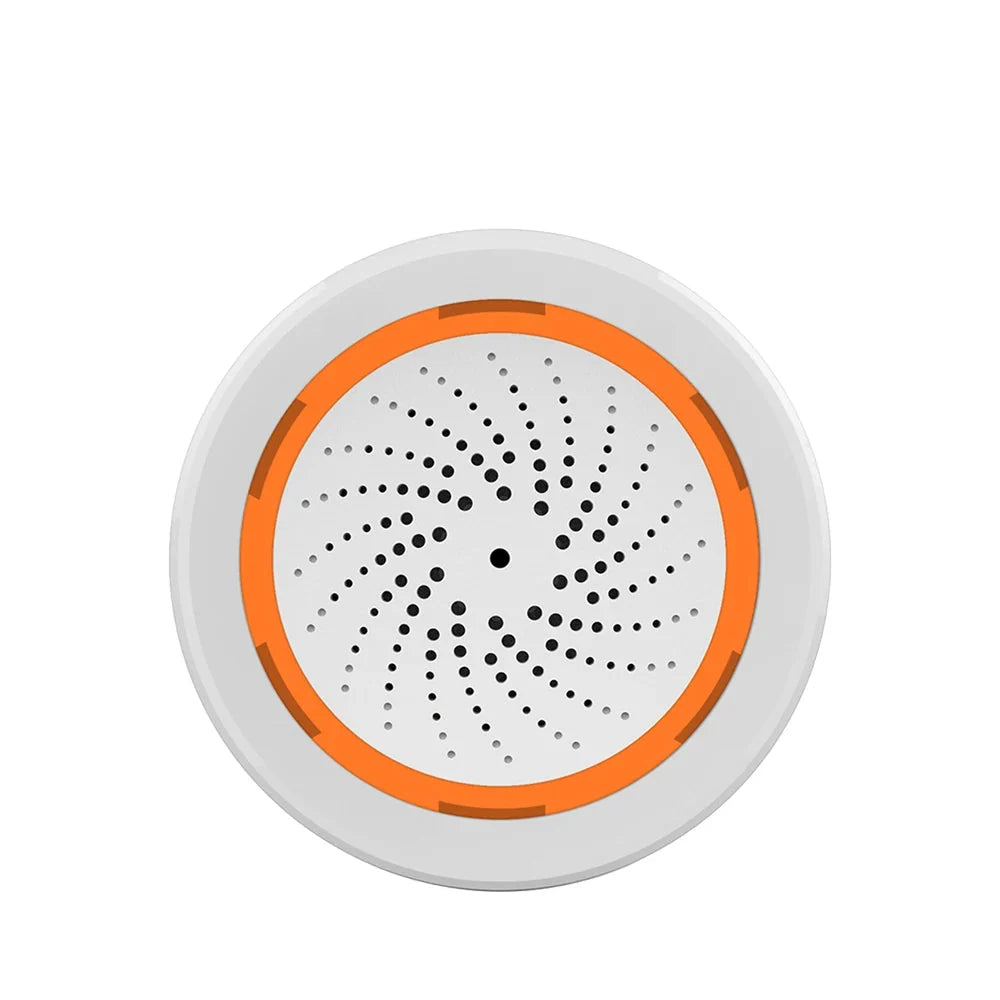 Tuya Zigbee Smart Siren Alarm with Strobe Alerts USB Power Supply for Household Security