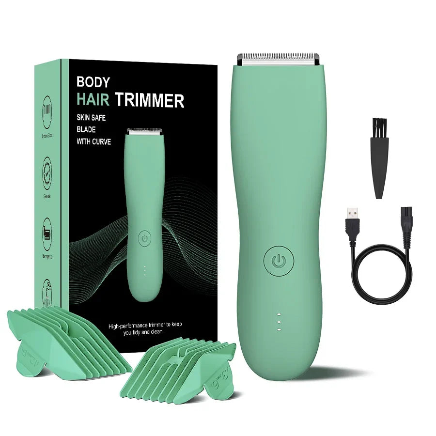 Body Groomer Water-Resistant Dual Head Motor-Driven Shaver With LED Light Foil Blades TikTok Viral Spring 2026 Gift