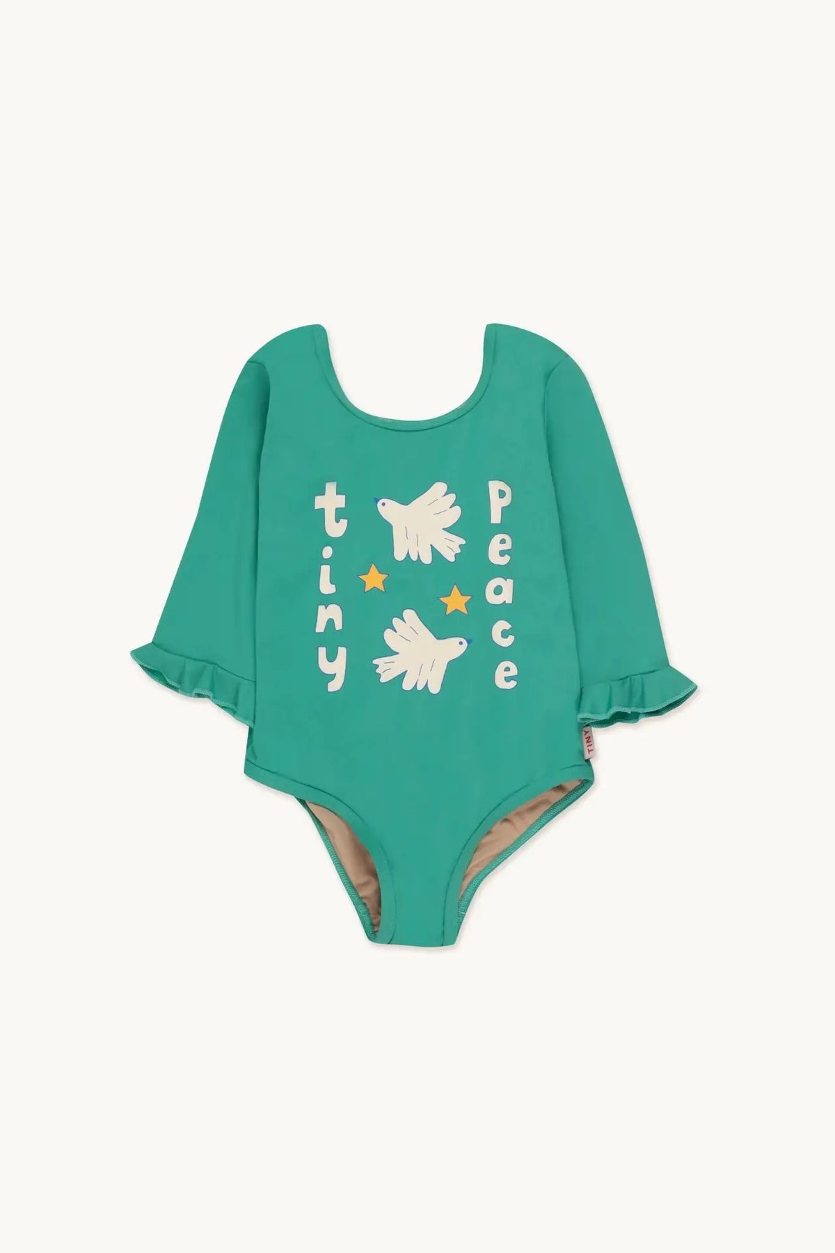 Light unisex one-piece swimsuit - casual cut, nylon, beach & pool wear for kids