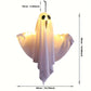 Halloween LED Ghosts 3 Piece 20 Inch Hanging Outdoor Decor Fall 2025 Warm Glowing Battery Powered Yard Display