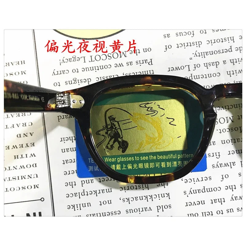 Sunglasses Polarized Vintage Round Acetate Frame Summer 2026 Driving Glare Reduction Gift Idea