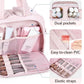 large capacity wash bag, bathroom toiletries partition organizer – Water-Resistant women's travel cosmetic bag