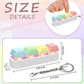 Fidget Keyboard Toy LED Keychain 4 In 1 Stress Relief