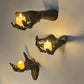 Wall Creepy Hands Life Size Candle Holders Halloween