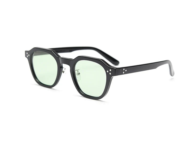 Style Korean Retro Sunglasses for Women TR90 Polygon Polarized UV400 Green Brown 2025 Summer