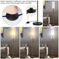 Japandi  Contemporary Floor Lamp With Fabric Shade Stepless Dimming