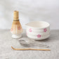 Matcha Bowl White Ceramic Sakura Matcha Tea Kit With Bamboo Whisk And Strainer Spring 2025 Gift