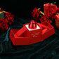 Rose Lifting Gift Box Necklace Ring Display Box For Women