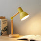 Eye Protection Compact Table Lamp - Cute Macaron Wood Desk Lamp for Bedroom No Bulb