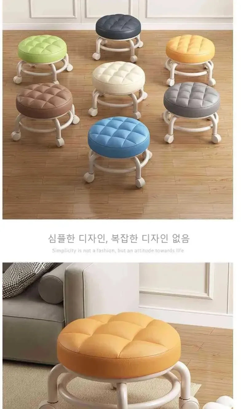 Child Rolling Stool Multi Functional Shoe Changing Seat