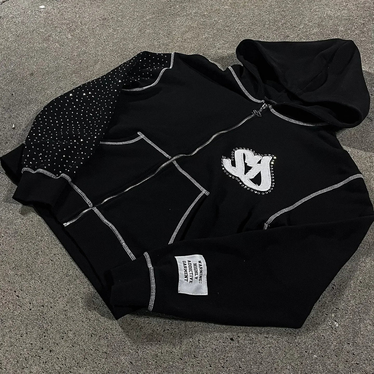 Relaxed Oversized Men Hoodie - Boxy Patchwork, Cotton Street