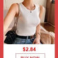 slash neck, casual fit, solid, summer knit vest – Breathable men's cotton tank top