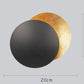 Wall2026 Edition Sconce Light Round Eclipse Contemporary Wall Lamp Iron Construction Ambient Bedside Decor Fall