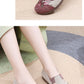Women’s Breathable Flats - Slip-On Mesh, Embroidered