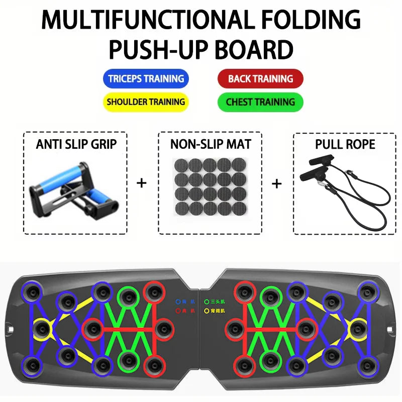 Push Up Board Foldable 28 Modes Household Workout Trainer