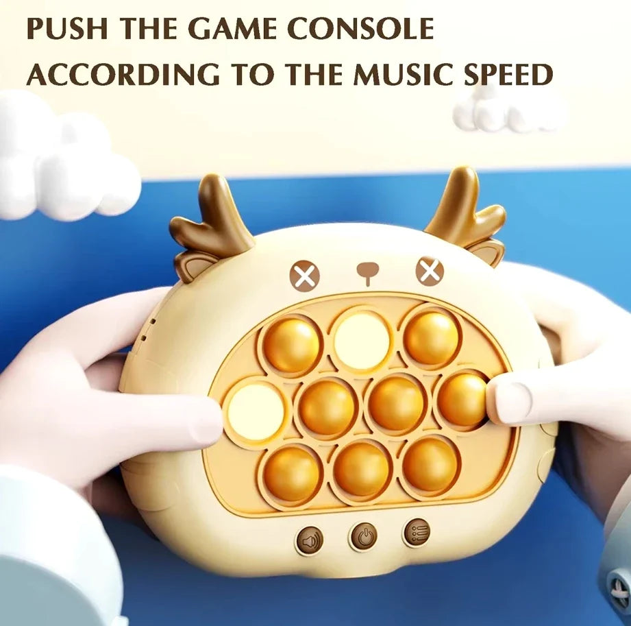 Push Speed Decompression Puzzle Game Console - Engaging Squeeze Toy for Teens and Adults, Develops Coordination and Problem-Solving Skills