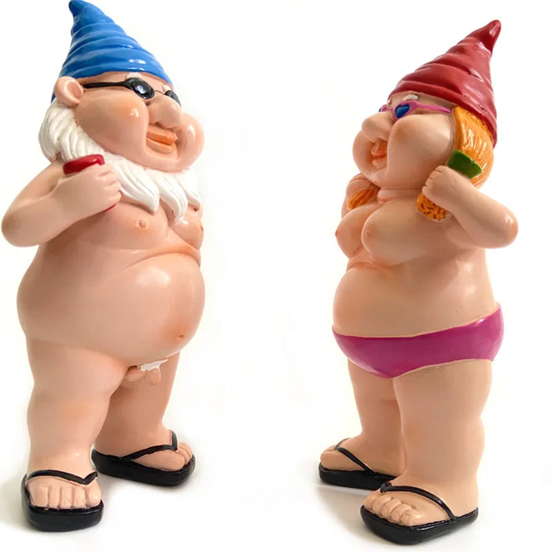 Christmas2026 Edition Ornaments Garden Dwarf Statues Cartoon Gnomes 1 To 2 Pcs Kit Gift Idea Holiday Decor