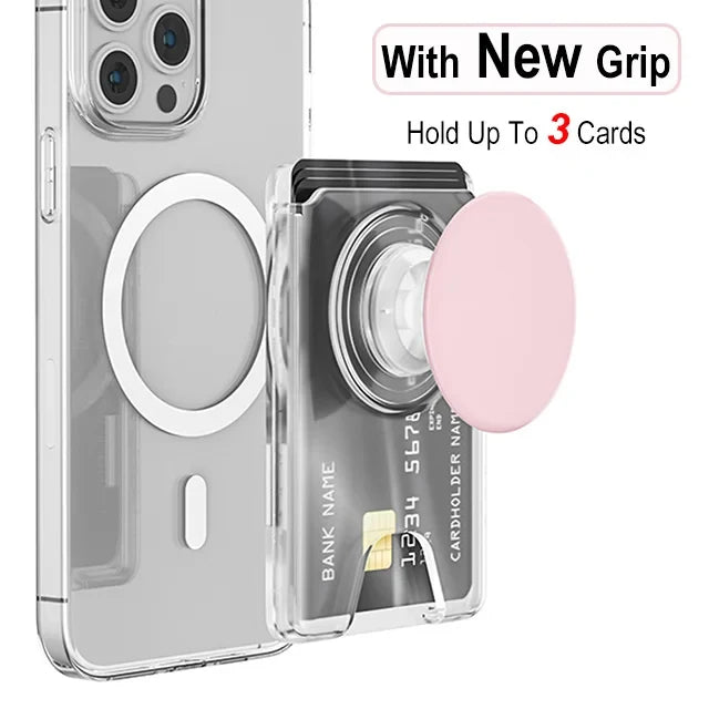 Magnetic2026 Edition Wallet With Expanding Grip For Phones Universal Card Holder Case Anti Scratch And Dustproof Back To School