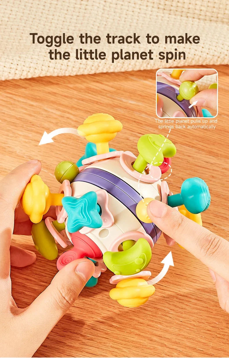 Teether Baby Rattle Hand Grip Sensory Ball Toy Newborn