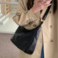 Plush Multi-Use Womens Hobo Bag - Slouchy, Faux Leather