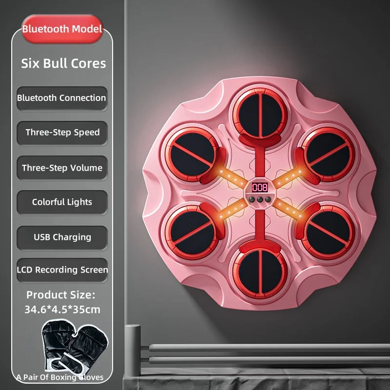 Boxing Music Machine Kids Wall Target Interactive Indoor Boxing Training Toy Back To School 2025 Gift