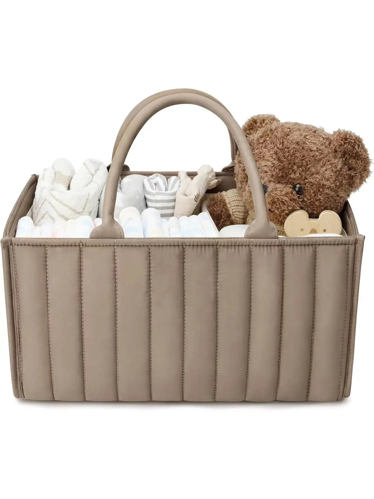 Diaper Organizer Travel-Friendly Foldable Caddy Tote Fall 2025 High Capacity No Zipper Fast Access Baby Maintenance