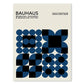 Abstract Blue Bauhaus Canvas Wall Art Contemporary Bedroom