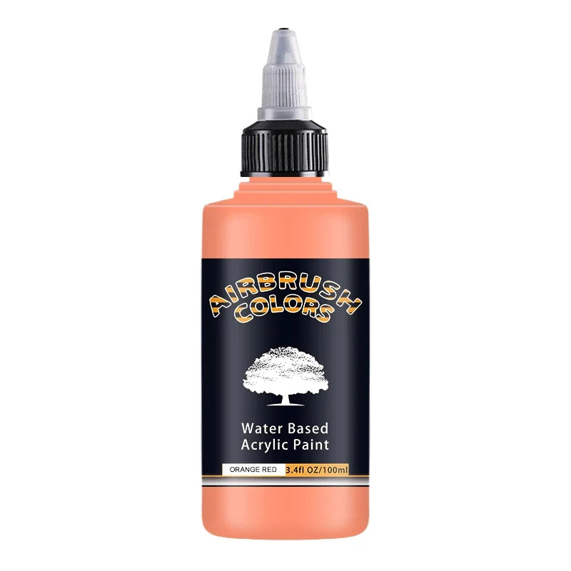 Airbrush2026 Edition Acrylic Paint Matte Inks Water Based Simple to Clean 32 Color Kit 100ml Bottles For Model Hobby TikTok Viral Craft Trend