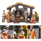 Nativity Scene Kit 12-Piece Resin Tabletop Nativity Kit for Christmas Indoor Decor Timeless Centerpiece