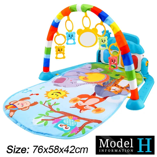 Play Baby Gym Piano Activity Mat With Hanging Toys Newborn Early Education Fall 2025 Sensory Motor Skill Gift