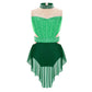 Light Girls' Leotard - Rhinestone Embellished, Mesh Skirt, Polyester/Nylon/Elastane, For Ballet, Gymnastics