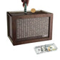 Wood Money Box Piggy Bank with Saving Goal for Kids