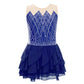 Light Girls' Leotard - Rhinestone Embellished, Mesh Skirt, Polyester/Nylon/Elastane, For Ballet, Gymnastics