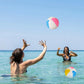 Beach Inflatable Ball 12/16 Rainbow Design for Summer Pool Parties, Water Games, and Outdoor Fun