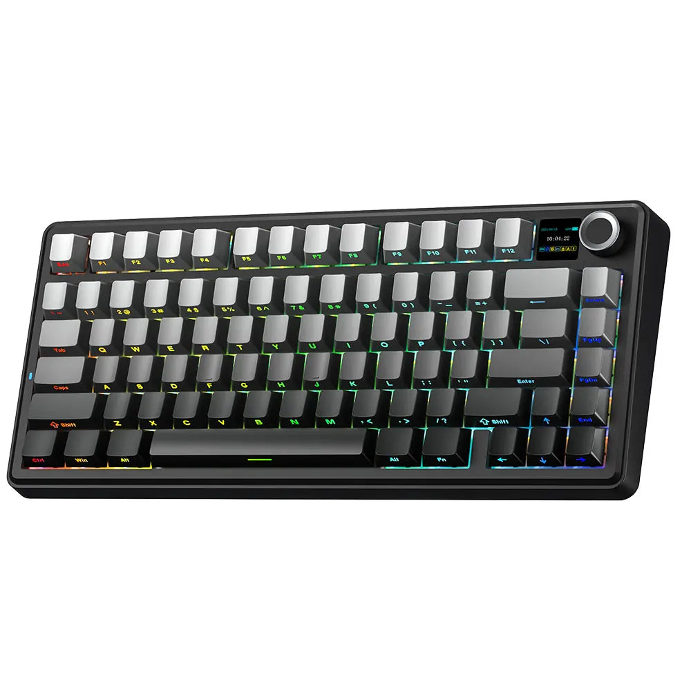 Gaming Mechanical Keyboard 75% Hot Swap RGB TFT Cordless