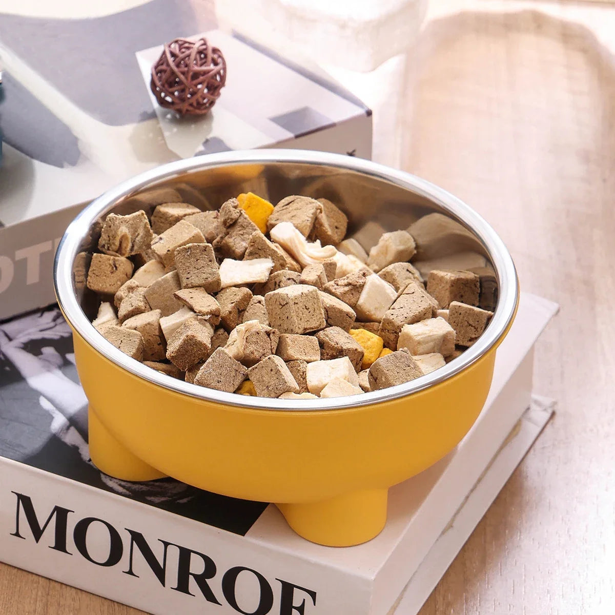 Anti Slip Stainless Steel Dog Bowl - Simple to Clean Indoor Pet Dish