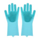 Silicone Dishwashing Gloves with Scrubber - Eco-Friendly Household Cleaning Device