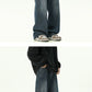 Mens Oversized Cargo Jeans - Wide Leg, Denim, Street